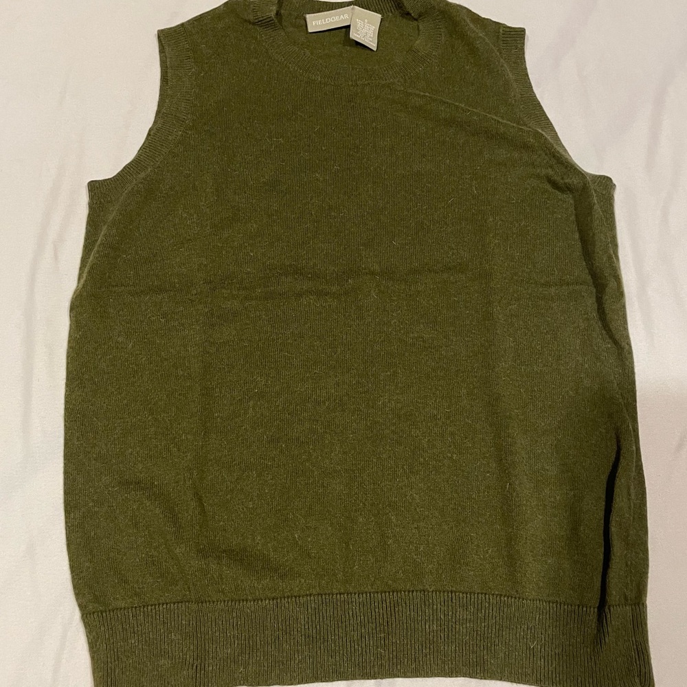 green sweater top